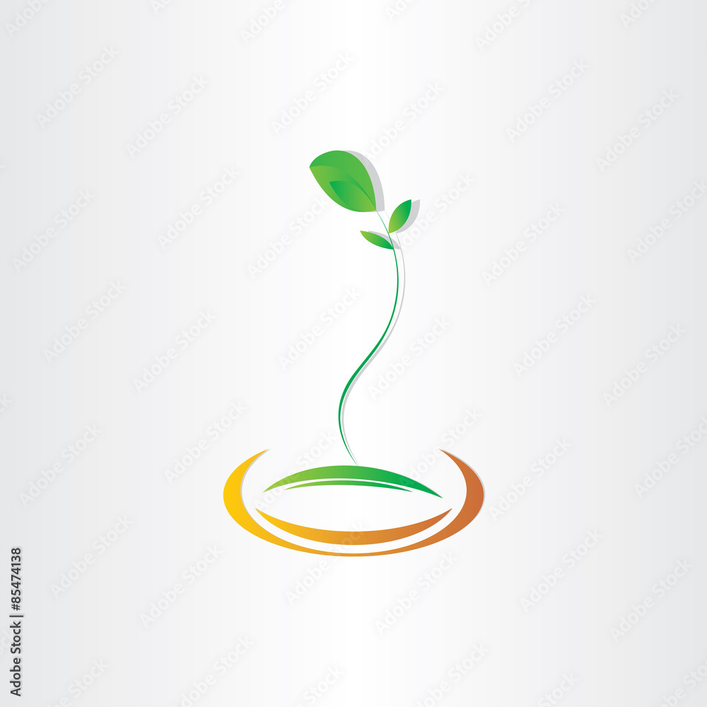 plant seed germination vector design Stock Vector | Adobe Stock