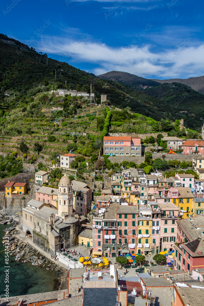 The Cinque Terre is a string of centuries-old seaside villages on the rugged Italian Riviera coastline. In each of the 5 towns.