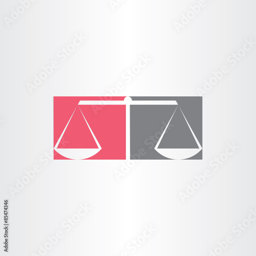 scales of justice symbol design