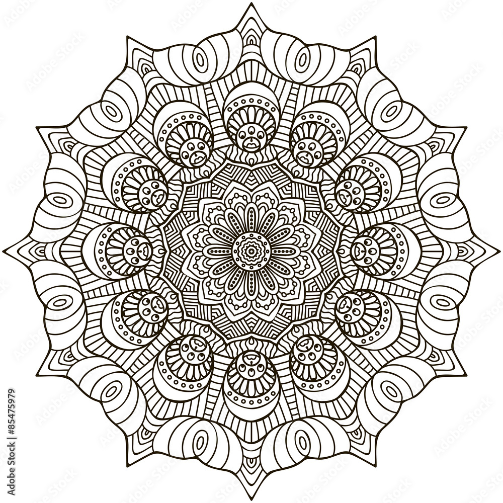 Mandala. Round Ornament Pattern Mandala. Round Ornament Pattern