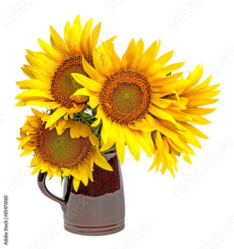 Fototapeta Naklejka Na Ścianę i Meble -  sunflowers in a vase