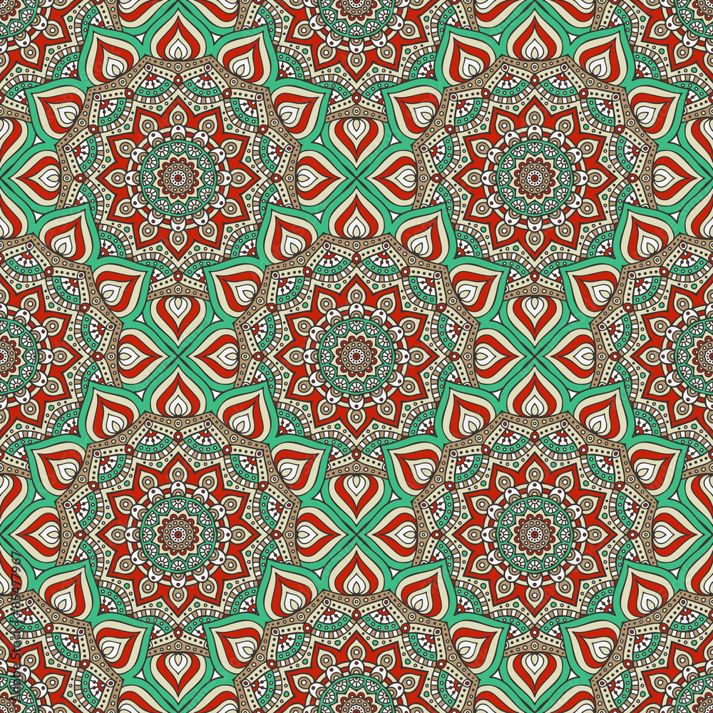 Vector ethnic seamless pattern