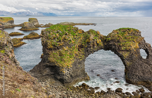 Coastal landscape with rock...