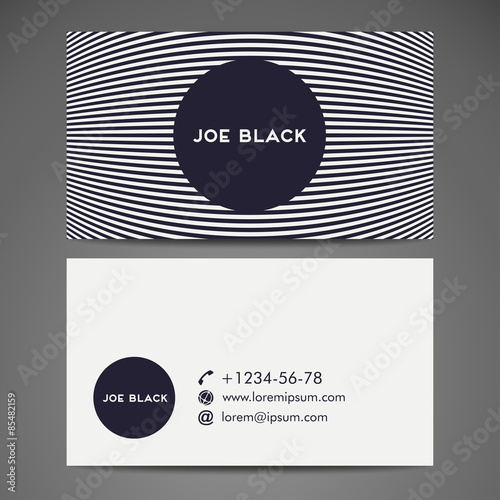 Vector abstract creative business card