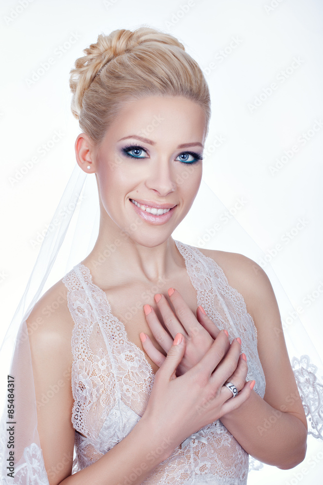 Close-up portrait of a girl with blonde hair.