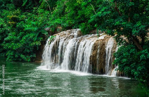 Saiyok waterfall in Thailand