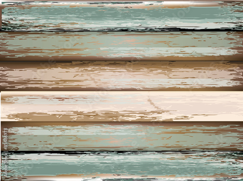 old, grunge wood panels used as background.vector illustration