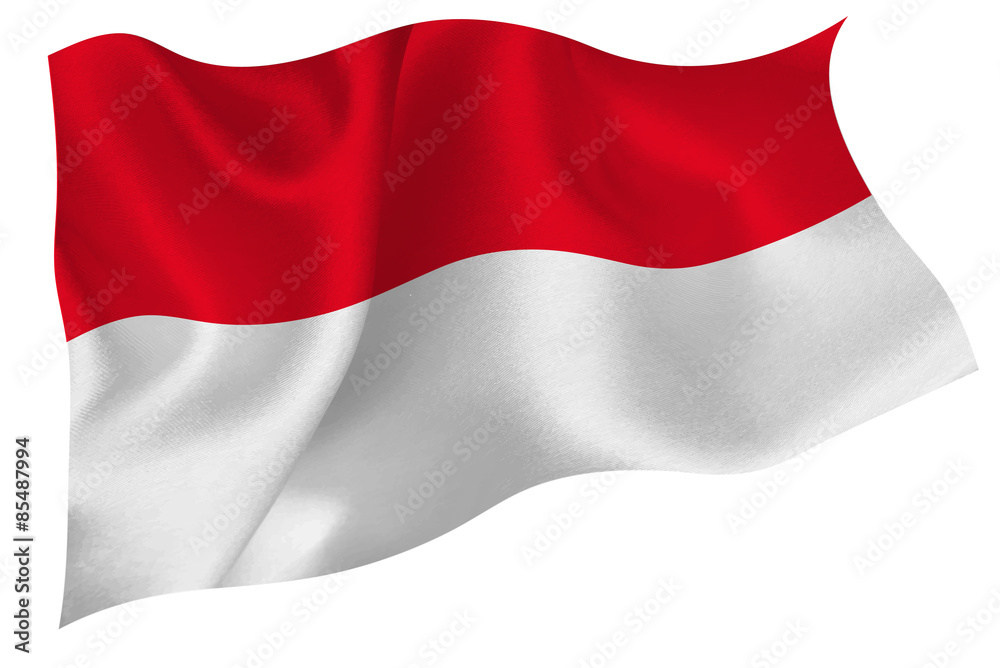 インドネシア 国旗 旗 Stock Vector | Adobe Stock