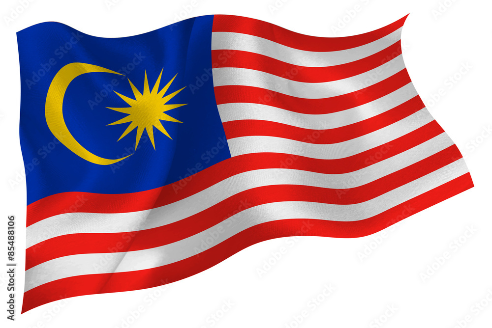 ソフトパープル 旗(世界の国旗) エクスラン国旗 マレーシア 取り寄せ商品