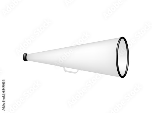 Vintage megaphone in black and white design 