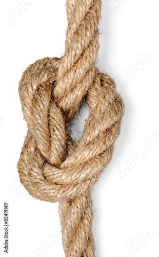 Boat, rope, knot.