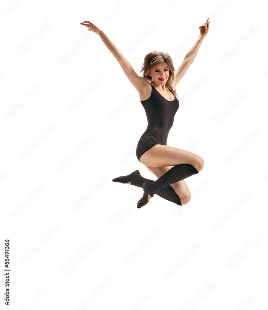 girl dancer jump
