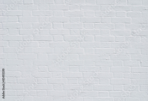 Brick wall with white whitewashing close up