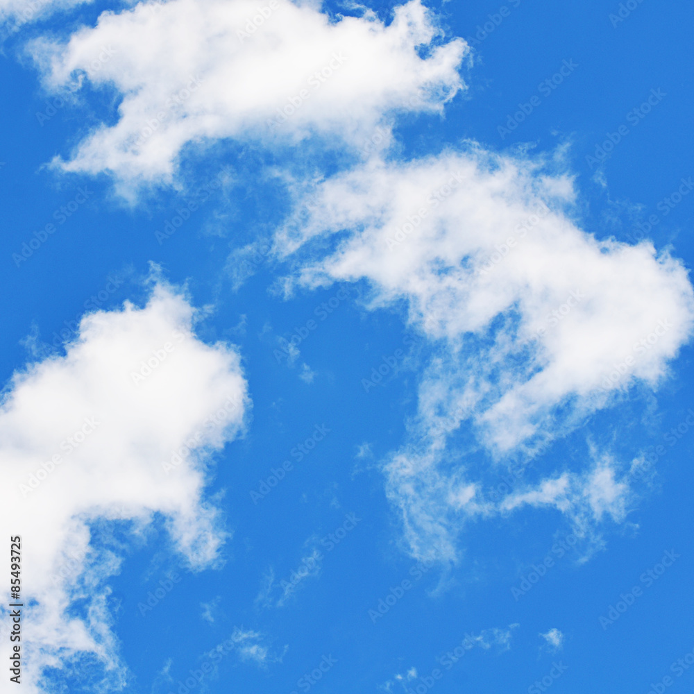 The blue sky with clouds The blue sky with clouds