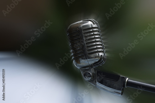 vintage, microphone,