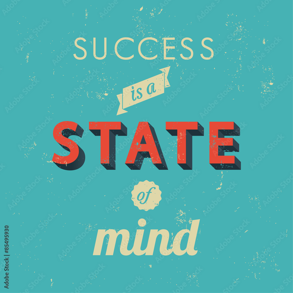 Inspirational quotes in retro style, success concept Inspirational quotes in retro style, success concept