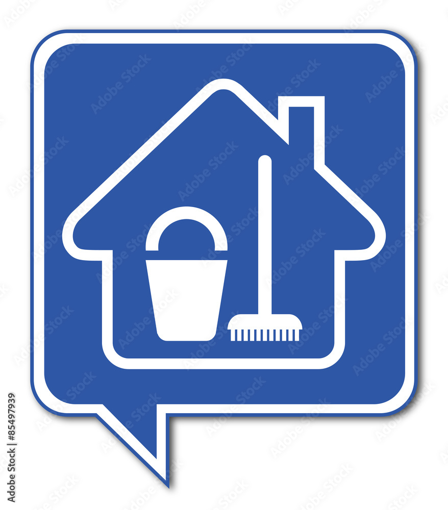 Logo maison et ménage.