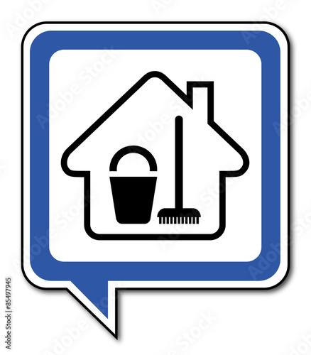 Logo maison et ménage.