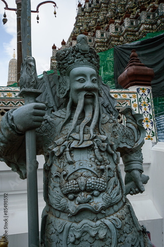 Statues inside Wat Pho Attractions located in Bangkok, Thailand.