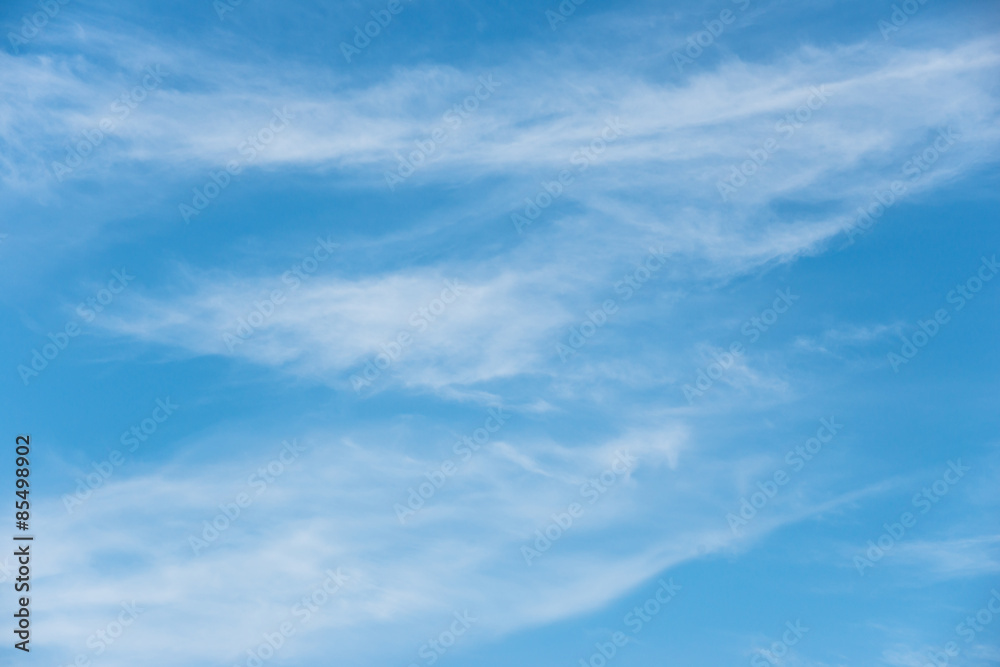 Blue sky background with white clouds 