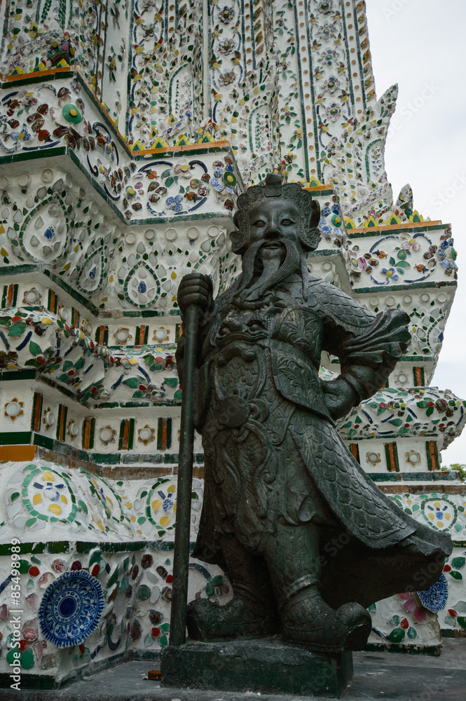 Obraz premium Statues inside Wat Pho Attractions located in Bangkok, Thailand.