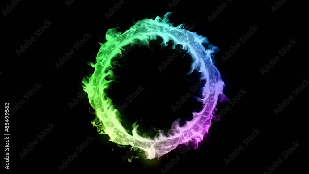 Green plasma ring burning and changing colors Green plasma ring burning and changing colors