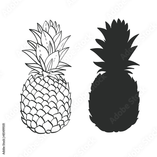 Black and white Pineapple