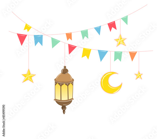 Ramadan Kareem. Islamic background. Greeting card.