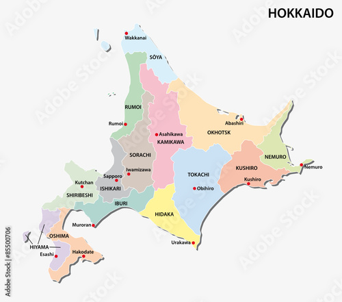 hokkaido region map