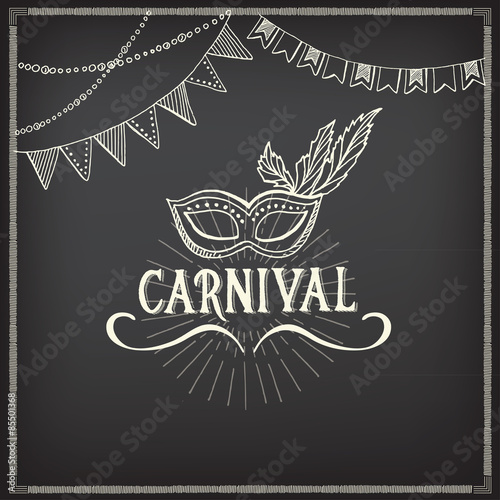 Carnival icons, sketch design.
