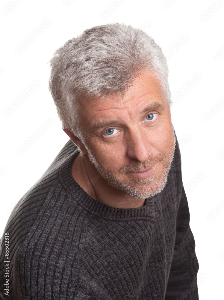 Fototapeta premium Good-natured and vibrant mature man