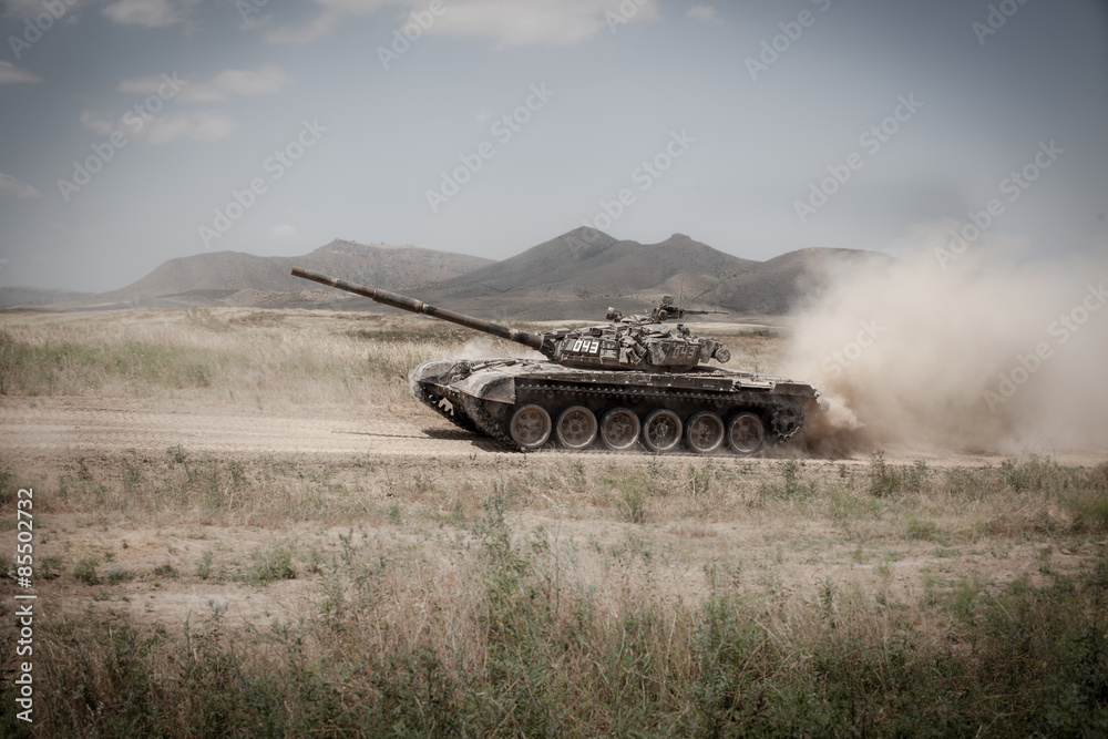 Tanks near Agdam