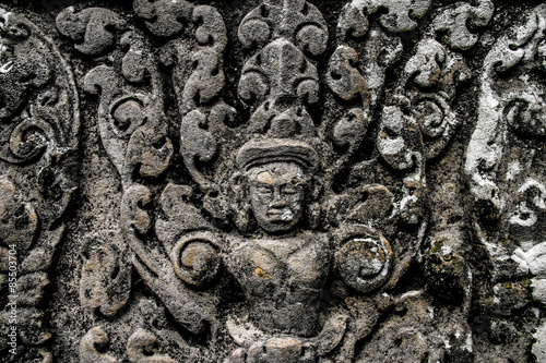 Fotografia Relief einer Gottheit in Angkor Wat