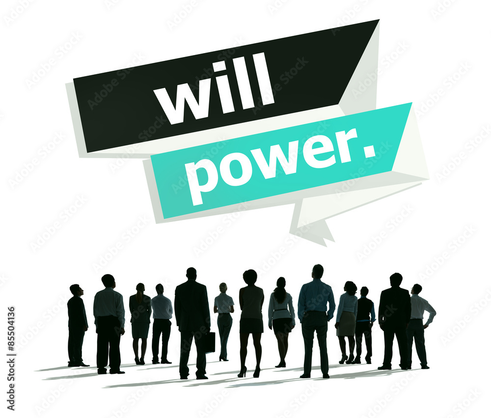 Will Power Control Endurance Strength Commitment Focus Concept Will Power Control Endurance Strength Commitment Focus Concept