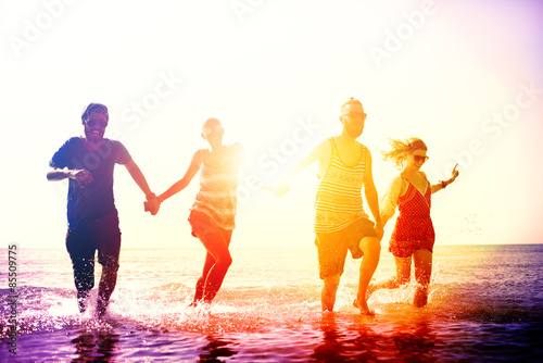 Friendship Freedom Beach Summer Holiday Concept