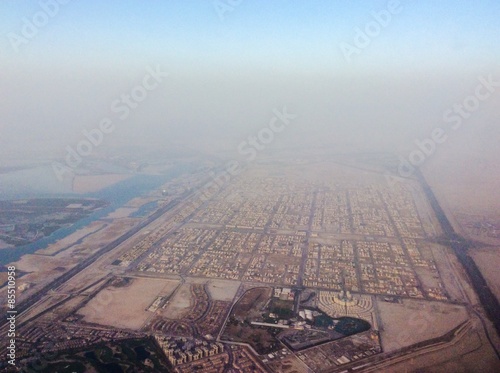 air view of abu dhabi