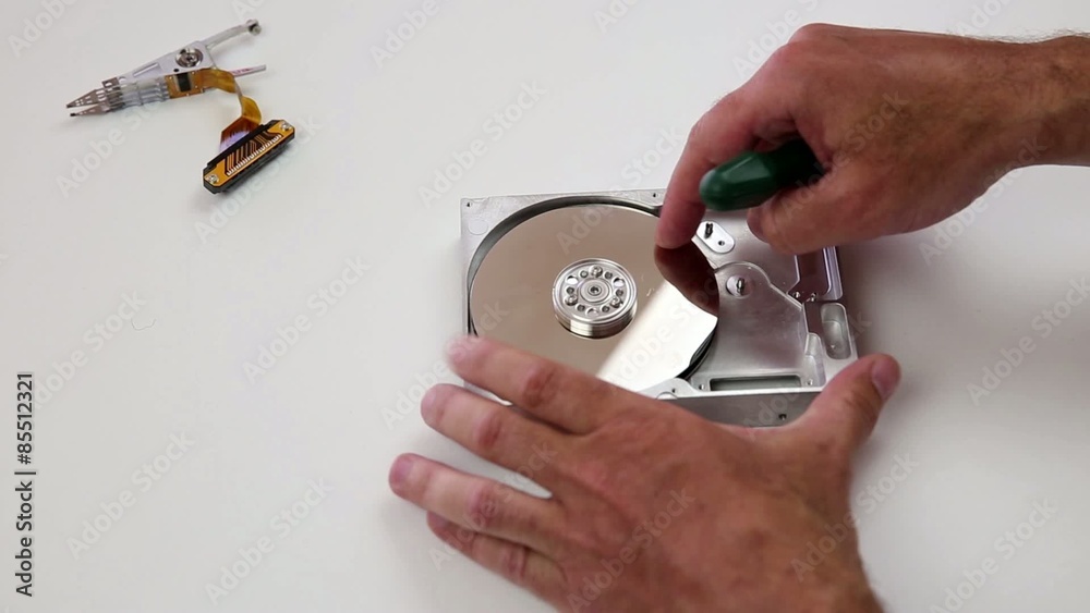 disassemble a Computer Hard Disk Drive - HDD