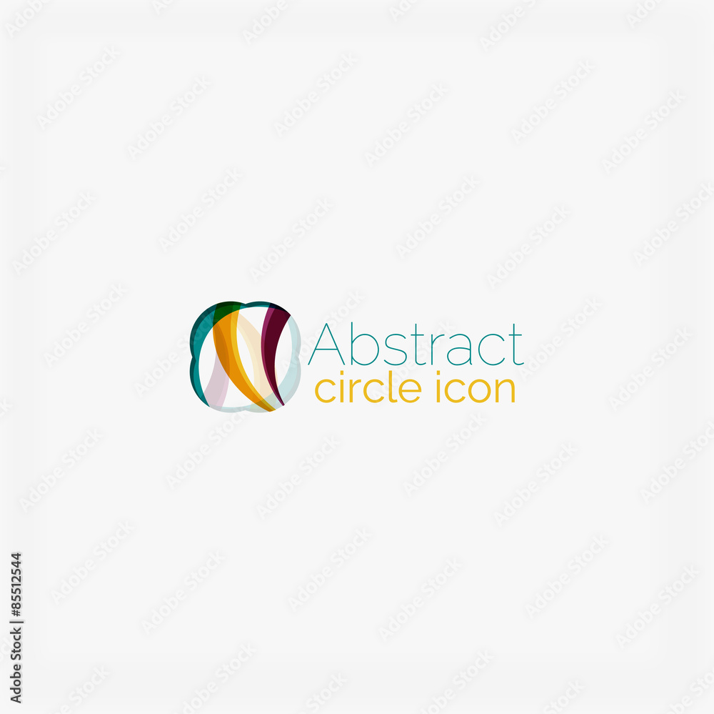 Abstract symmetric geometric shapes, business icon Abstract symmetric geometric shapes, business icon