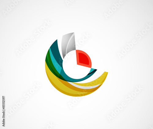 Free Download Statistics company logo design. Vector illustration.  - GFXLoad