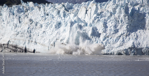 Canvas Print glacier calving