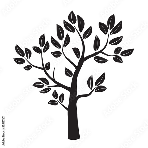 Black vector tree