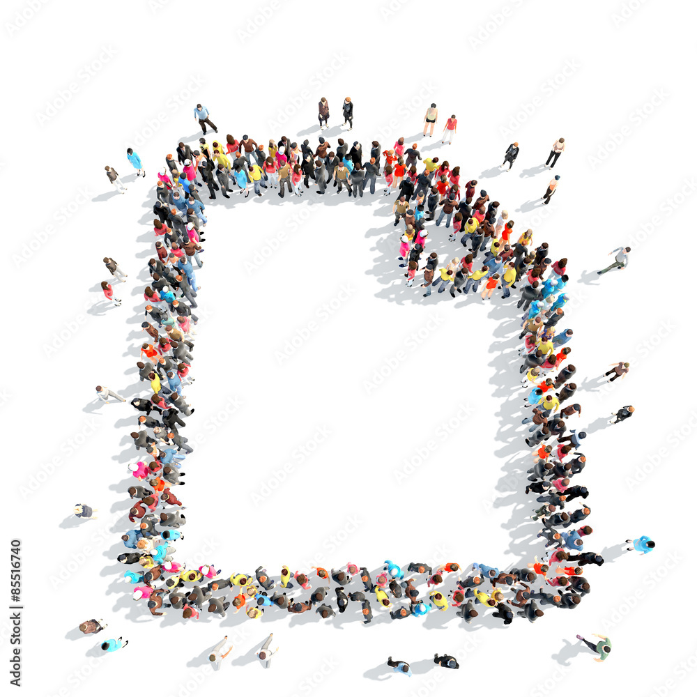 people in the shape of page. people in the shape of page.