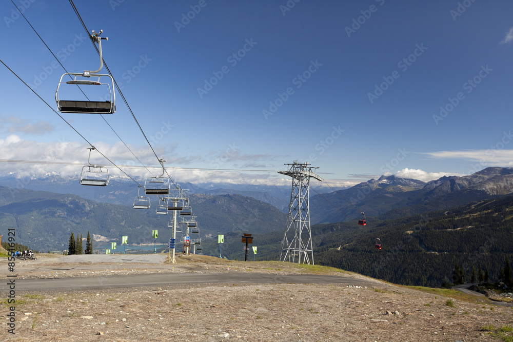ski lift at whistler mountain