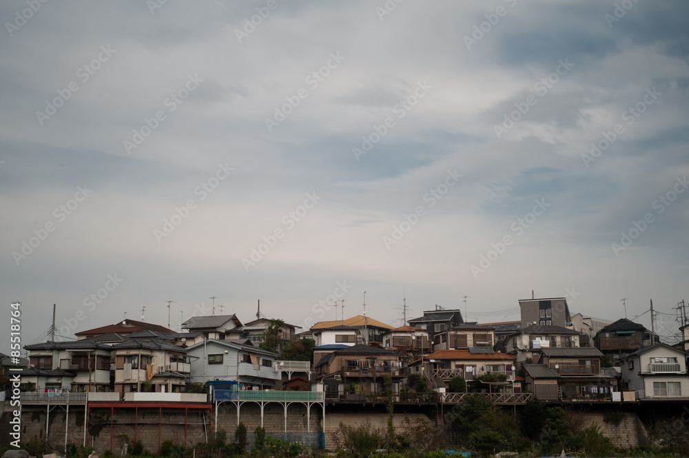 Houses In Yamato, Kanagawa Prefecture, Japan