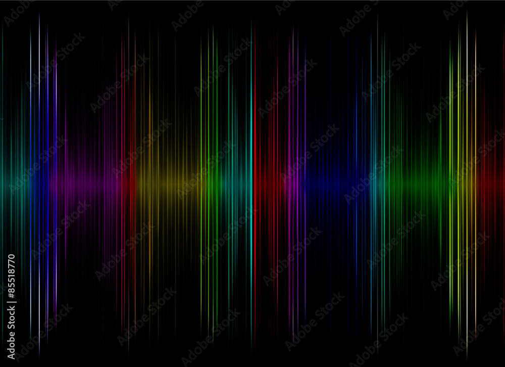 Multicolored sound equalizer display as abstract  background.