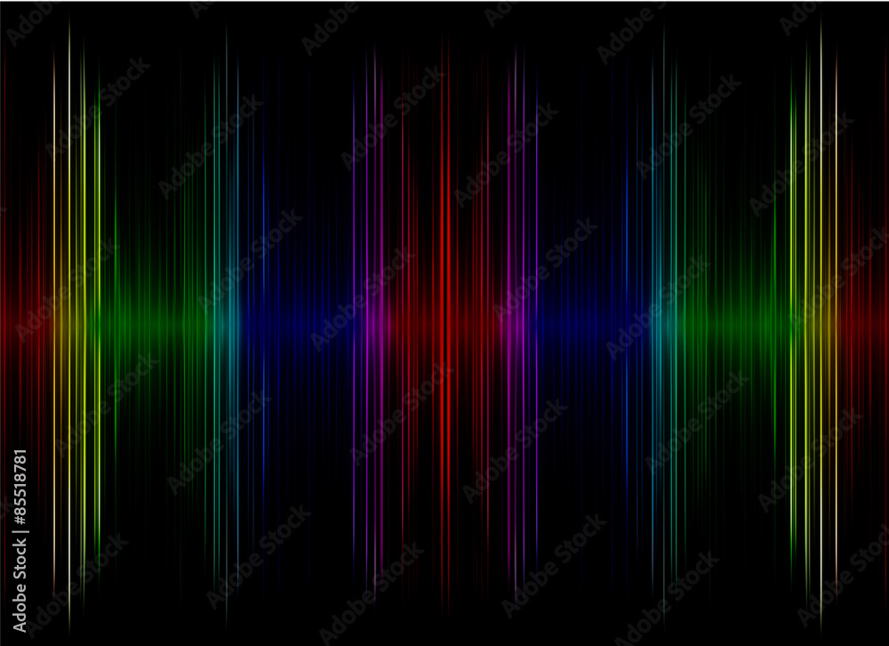 Abstract  multicolored sound equalizer display as background.