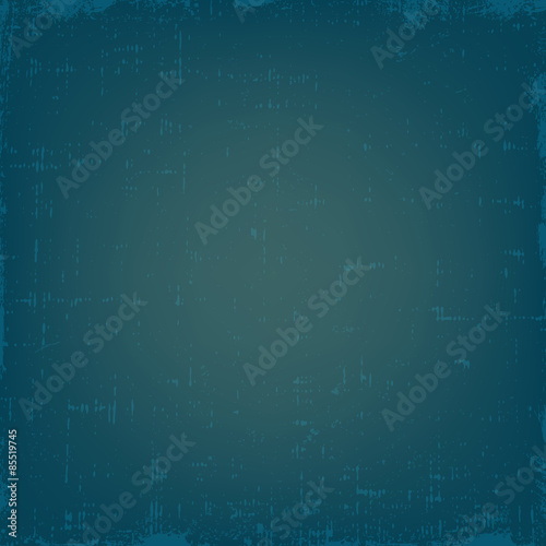 Vintage blue grunge vector texture or background with gradient