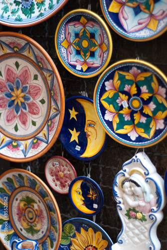 Traditional ceramics in Orvieto  Umbria  Italy