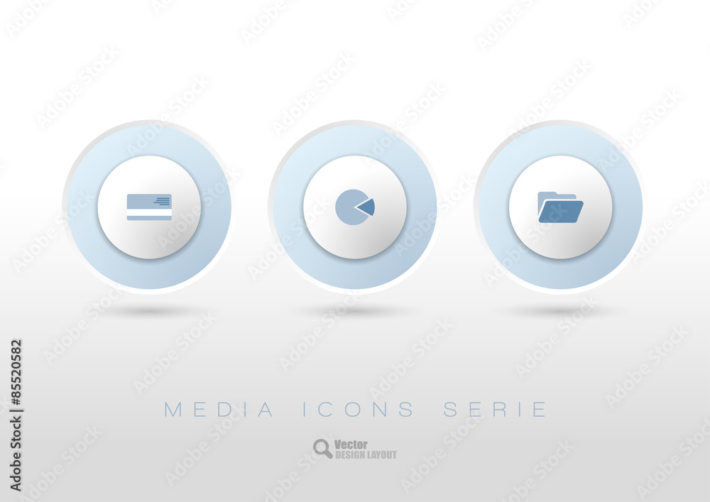 Rounded buttons with business icons and symbols. Rounded buttons with business icons and symbols.