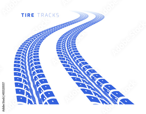 Tire tracks